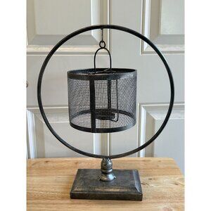 Metal Open Sphere Hanging Votive Candle Holder